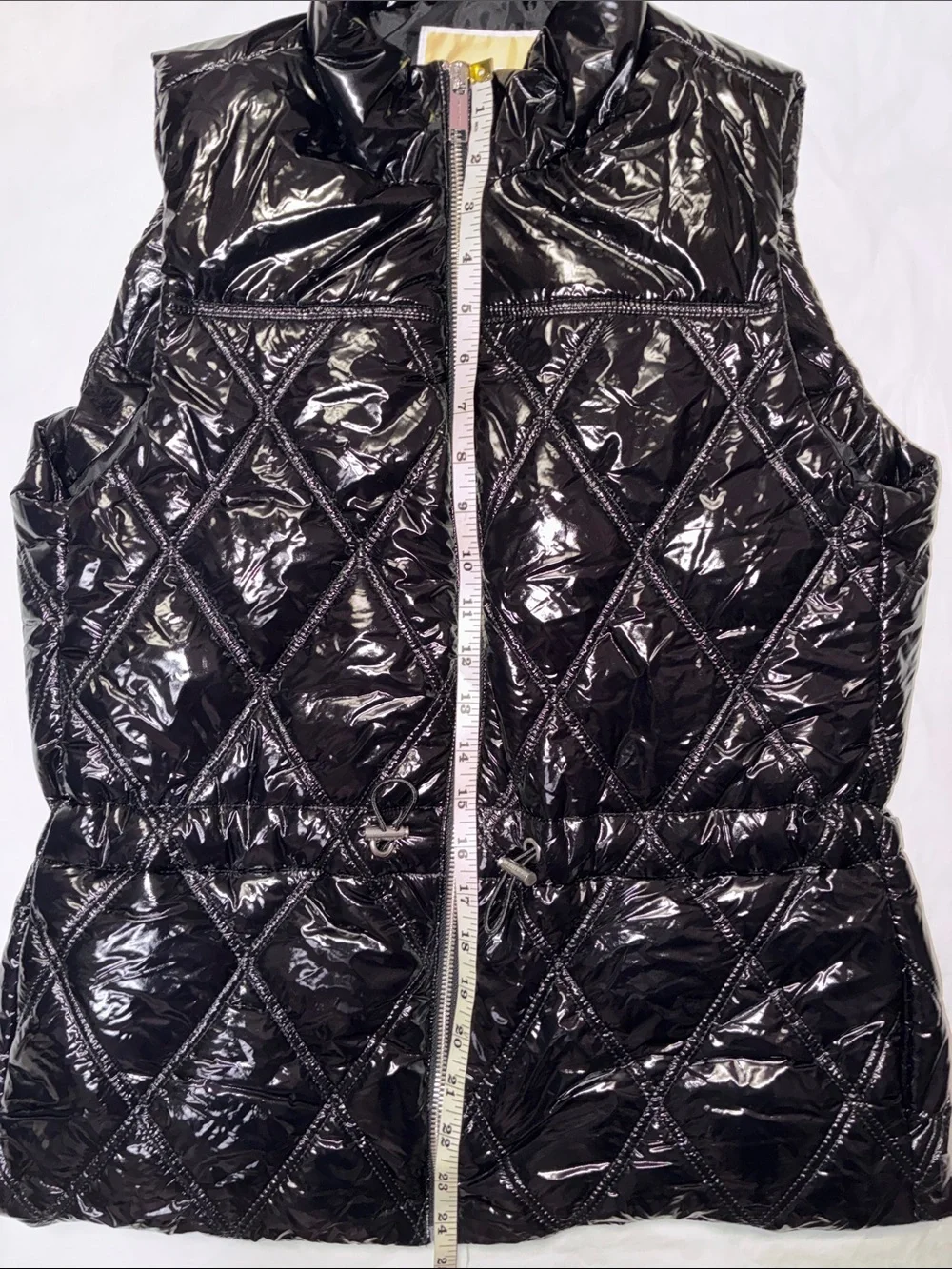Michel Kors Women’s Quilted Shiny Puffer Vest - Black
